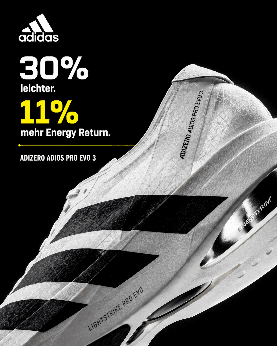 adidas Adizero Adios Pro Evo 3 – Unter 100. Über allem. photo 2